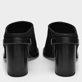 Mules Clara en Cuir Noir