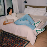 Baskets Dice Hi en Cuir Vert