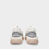 Sneakers B-Runner en Cuir et Mesh Blanc
