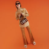 Mules Olympia en Cuir Beige