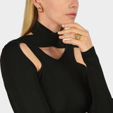 Bague Tryptich en Vermeil et Argent