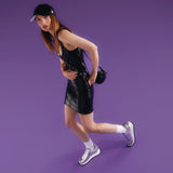 Sneakers Mirror Zip en PVC Argenté