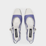 Babies Ocean en Cuir Bleu