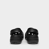 Mules À Plateforme Classique - Crocs - Noir