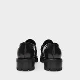 Mocassins Chouchou Square en Cuir Noir