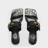 Sandales Bettina en Cuir Noir