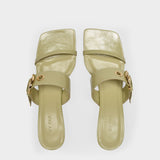 Sandales Bettina en Cuir Vert