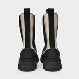Bottes Chelsea en Cuir Blanc