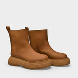 Bottines en Caoutchouc Marron