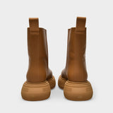 Bottines en Caoutchouc Marron