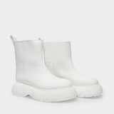 Bottines en Caoutchouc Blanc