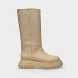 Bottes en Caoutchouc Beige