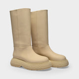 Bottes en Caoutchouc Beige