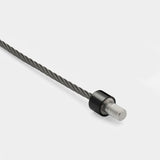 Bracelet Câble le 5g en Céramique Noire Polie