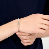 Bracelet Pyramid Guilloche 9g en Argent