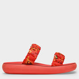 Sandales Scrunchie Melia en Toile Multicolore