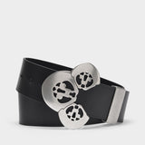 Ceinture Adaria en Cuir Noir