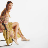 Ballerines Charm en Cuir Beige