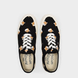 Sneakers All Over Fox Head en Toile Noire