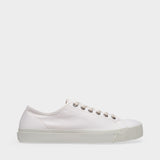 Sneakers Tabi Low Top en Coton Blanc