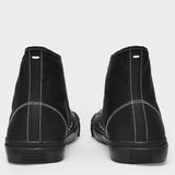 Sneakers Tabi High Top en Toile Noire