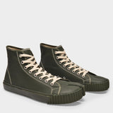 Sneakers Tabi High Top en Toile Verte