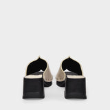 Sabots Hannah en Cuir Beige