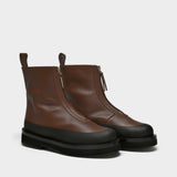Bottines Malmok en Cuir Marron