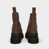 Bottines Malmok en Cuir Marron