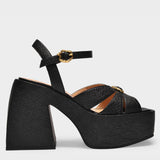 Sandales Bulla Aurora en Cuir Noir