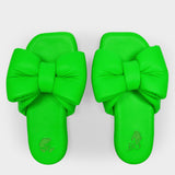 Mules Extra Padded en Cuir Vert