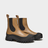 Bottines Imogen en Cuir Kaki