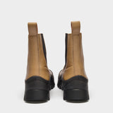 Bottines Imogen en Cuir Kaki