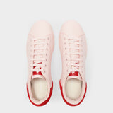 Baskets Orion en Cuir Rose