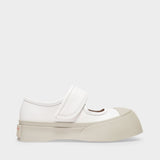 Mary Janes Pablo en Cuir Blanc
