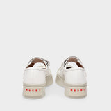 Mary Janes Pablo en Cuir Blanc