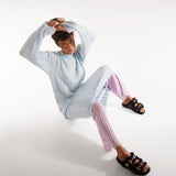 Slides Fussbett en Cuir Noir