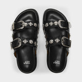 Mules Aj844 - Toga Pulla - Cuir - Noir