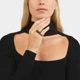 Bague Michel Spinel Noir en Argent