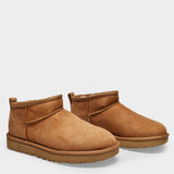 Bottines Classic Ultra Mini en Cuir Marron