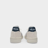 Sneakers V-10 en B-Mesh Blanc et Bleu