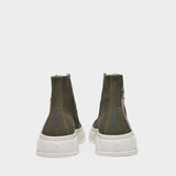 Sneakers 1982 en Toile Kaki Upcyclée