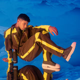 Sneakers 1982 en Toile Kaki Upcyclée