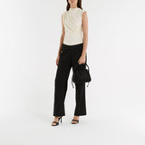 Sandales Dahlia 105 Bow - Alexander Wang - Satin - Noir