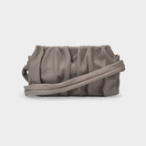 Sac Vague en Cuir Taupe