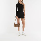Sac Vague en Cuir Taupe