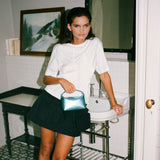 Sac Moonbag en Cuir Turquoise