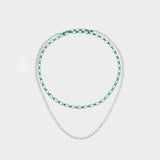 Collier Double Reine en argent et perles d'eau douce