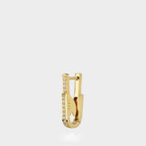 Boucle d'oreille Pin en or 18 ct et diamants