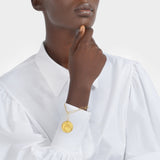 Bracelet Il Leone en Bronze Plaqué Or